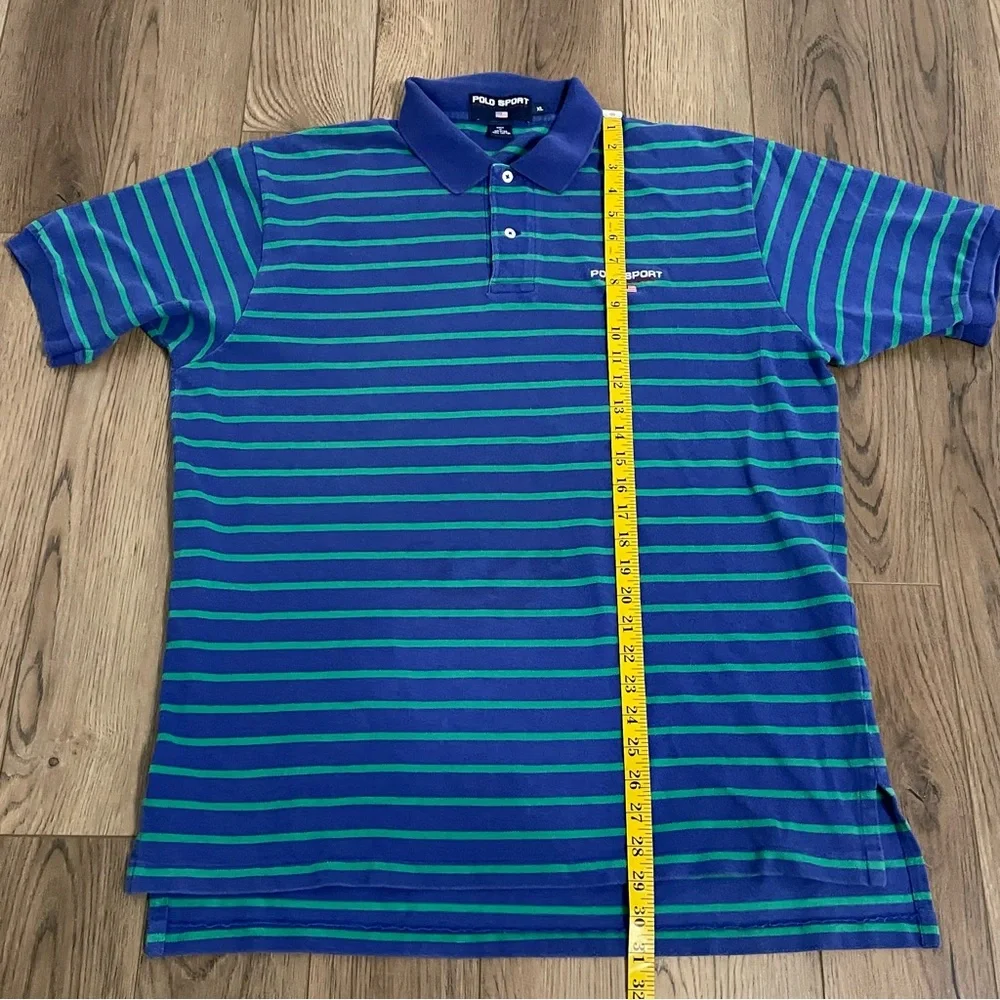 Polo Sport Ralph‎ Lauren Green Blue Polo Shirt